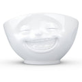 LAUGHING FACE, WHITE 16 OZ BOWL