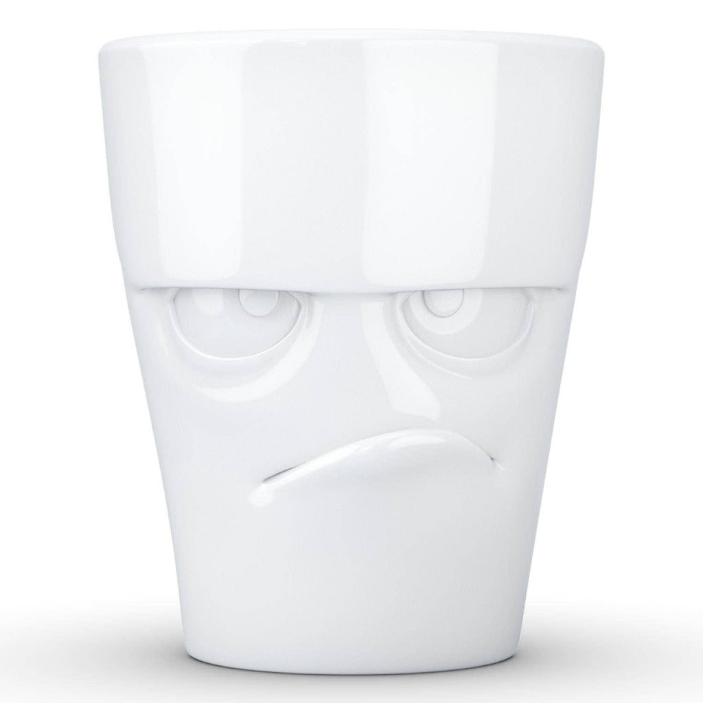 COFFEE MUG WITH HANDLE, GRUMPY FACE