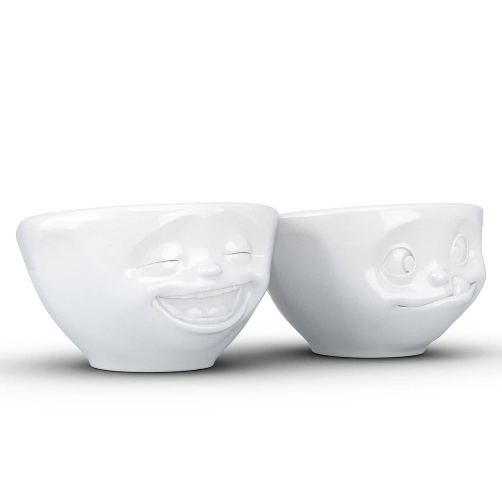SMALL BOWL SET No. 3, LAUGHING & TASTY FACE