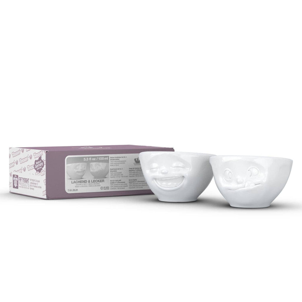 SMALL BOWL SET No. 3, LAUGHING & TASTY FACE