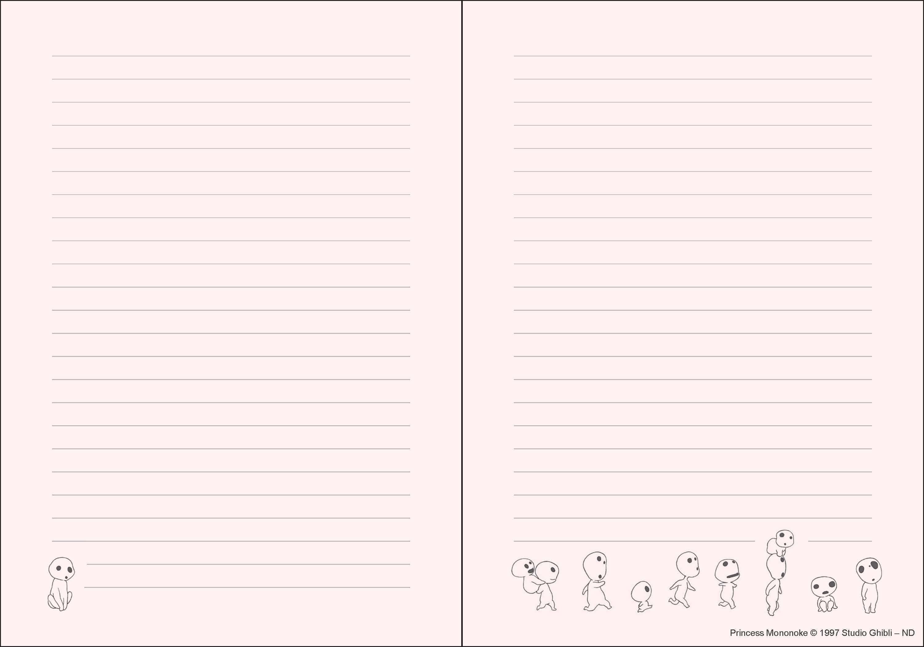 STUDIO GHIBLI PRINCESS MONONOKE JOURNAL