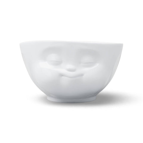 MUNCHING FACE, WHITE 16 OZ BOWL