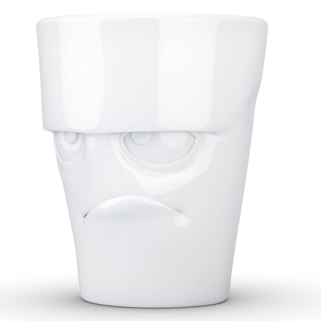 COFFEE MUG WITH HANDLE, GRUMPY FACE