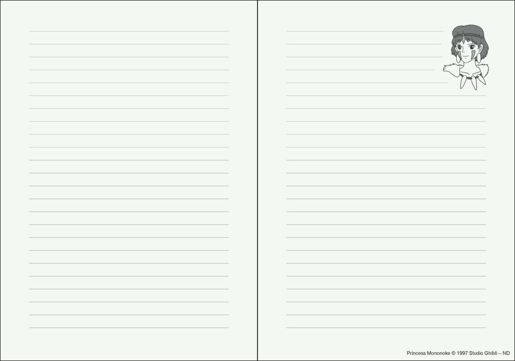 STUDIO GHIBLI PRINCESS MONONOKE JOURNAL