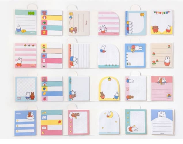 MIFFY 6-SECTION STICKY MEMO PAD SET