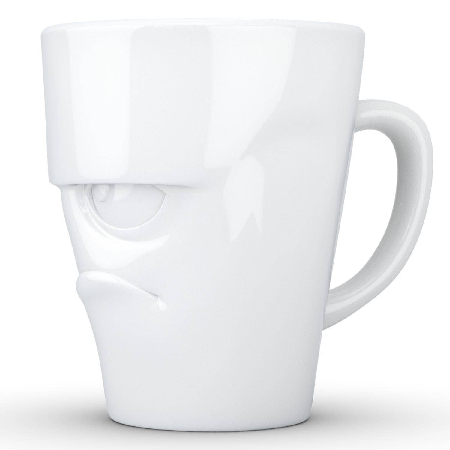 COFFEE MUG WITH HANDLE, GRUMPY FACE