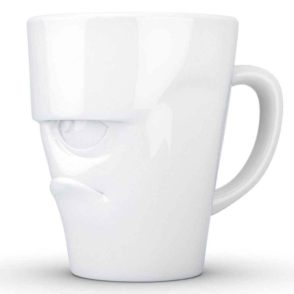 COFFEE MUG WITH HANDLE, GRUMPY FACE