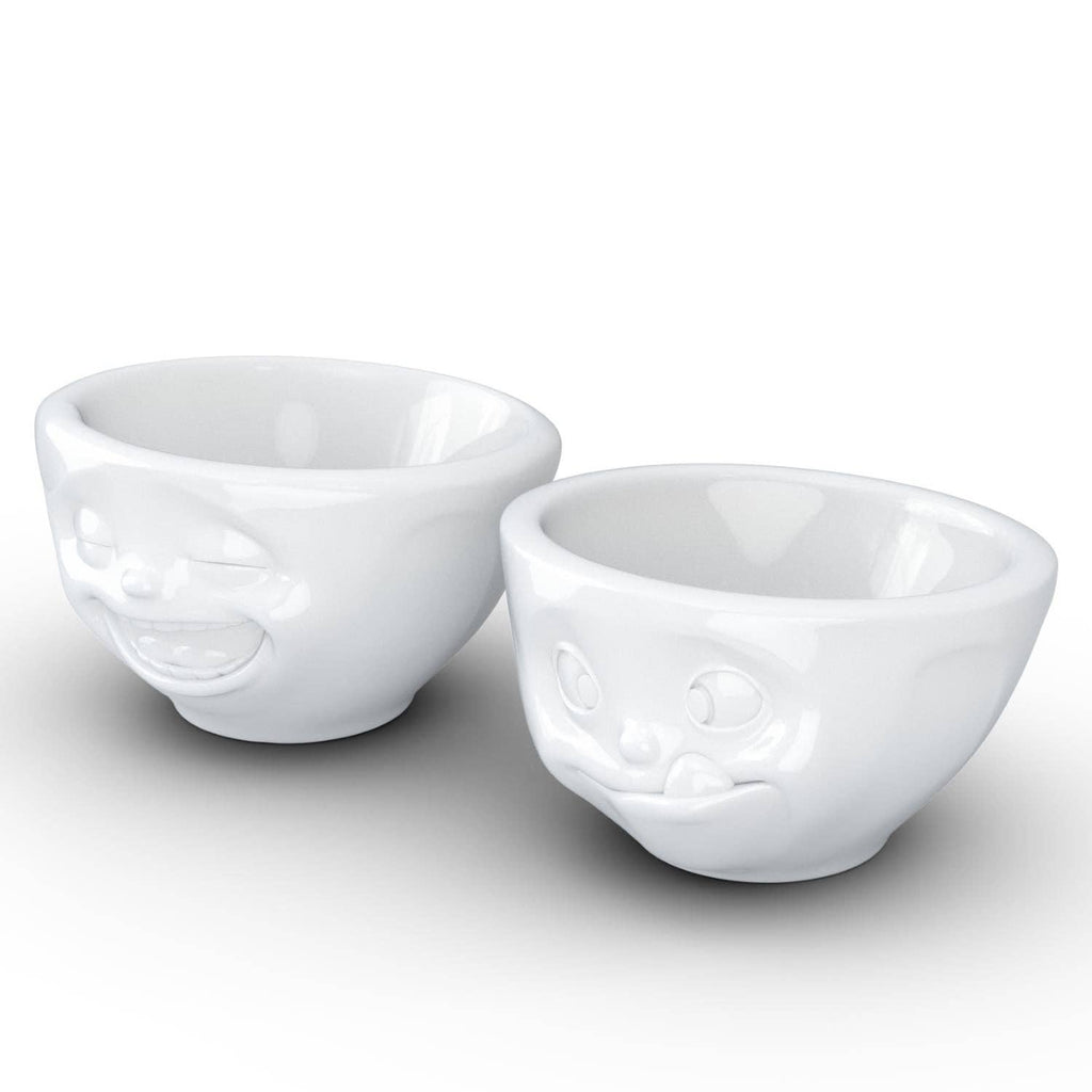 SMALL BOWL SET No. 3, LAUGHING & TASTY FACE