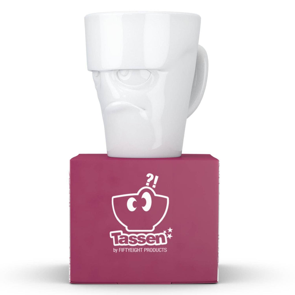 COFFEE MUG WITH HANDLE, GRUMPY FACE
