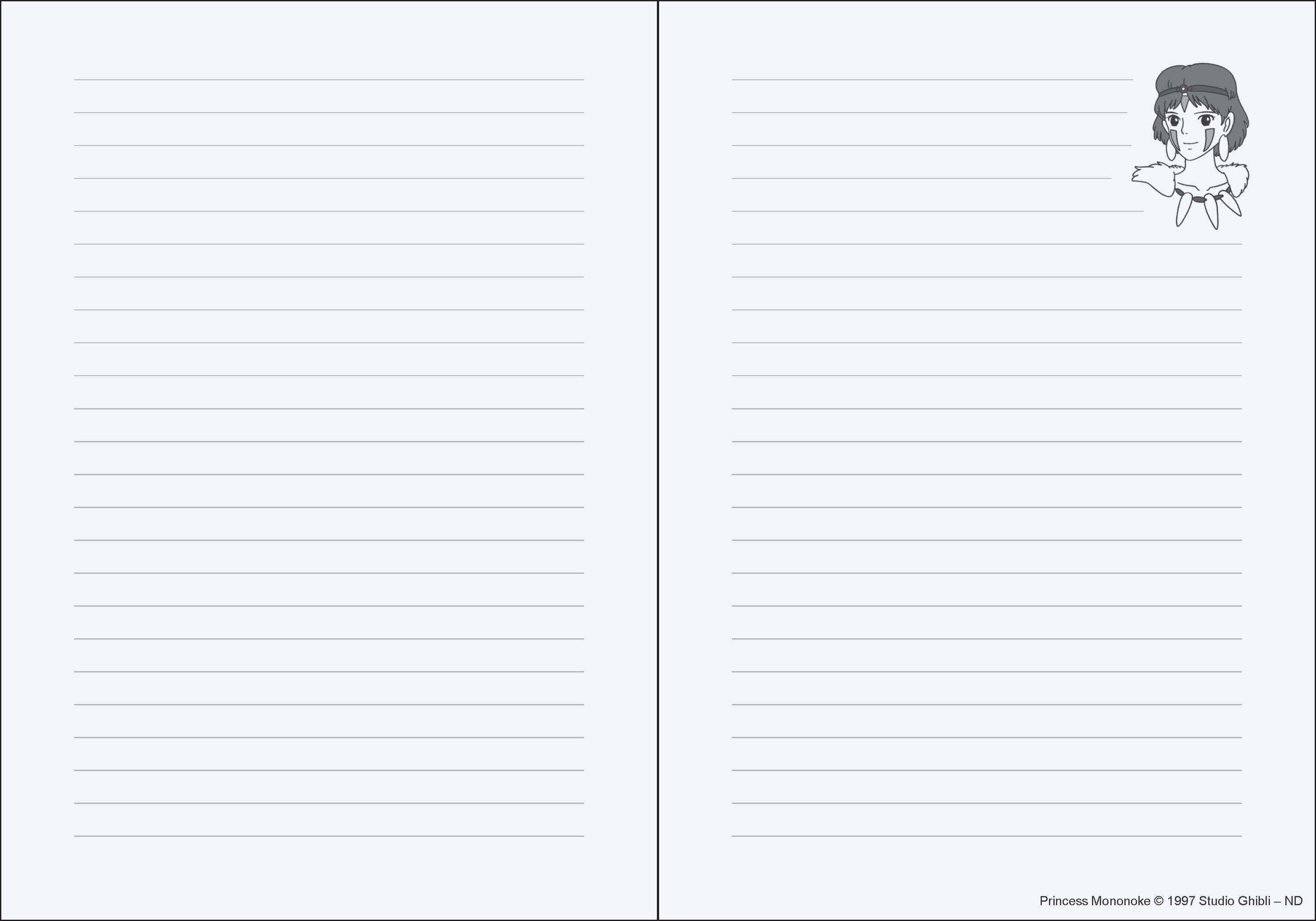 STUDIO GHIBLI PRINCESS MONONOKE JOURNAL