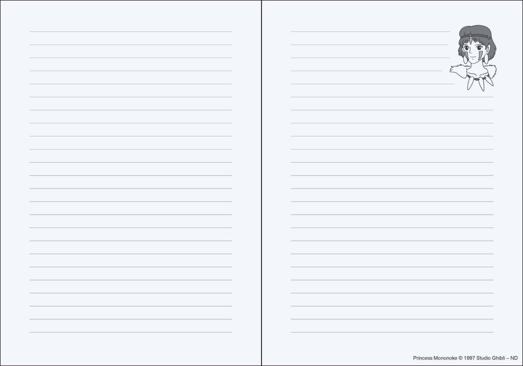 STUDIO GHIBLI PRINCESS MONONOKE JOURNAL