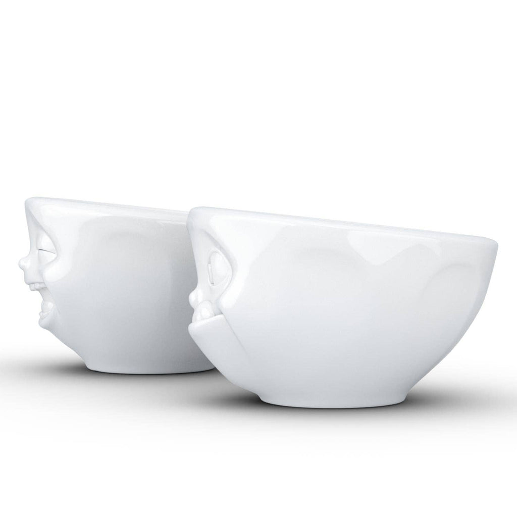 SMALL BOWL SET No. 3, LAUGHING & TASTY FACE
