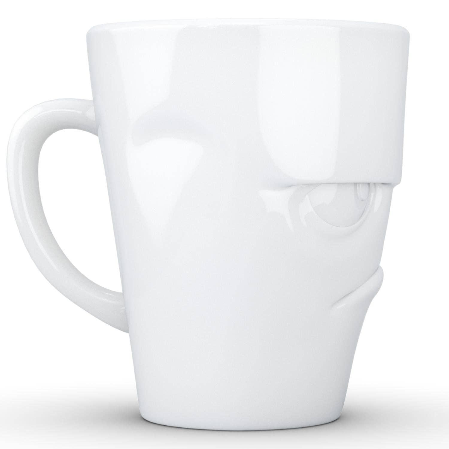 COFFEE MUG WITH HANDLE, GRUMPY FACE