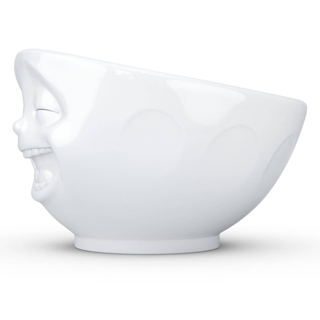 LAUGHING FACE, WHITE 16 OZ BOWL