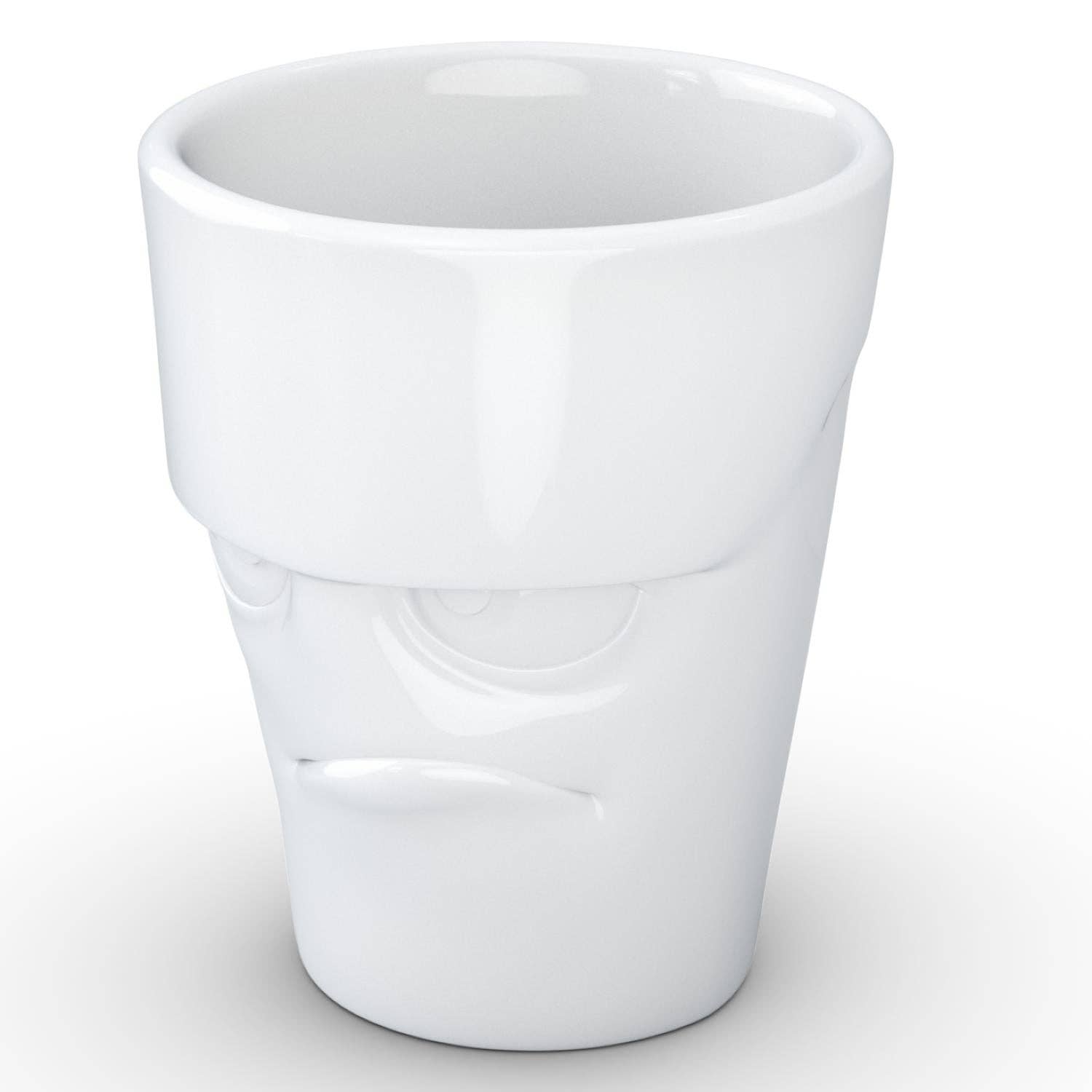 COFFEE MUG WITH HANDLE, GRUMPY FACE