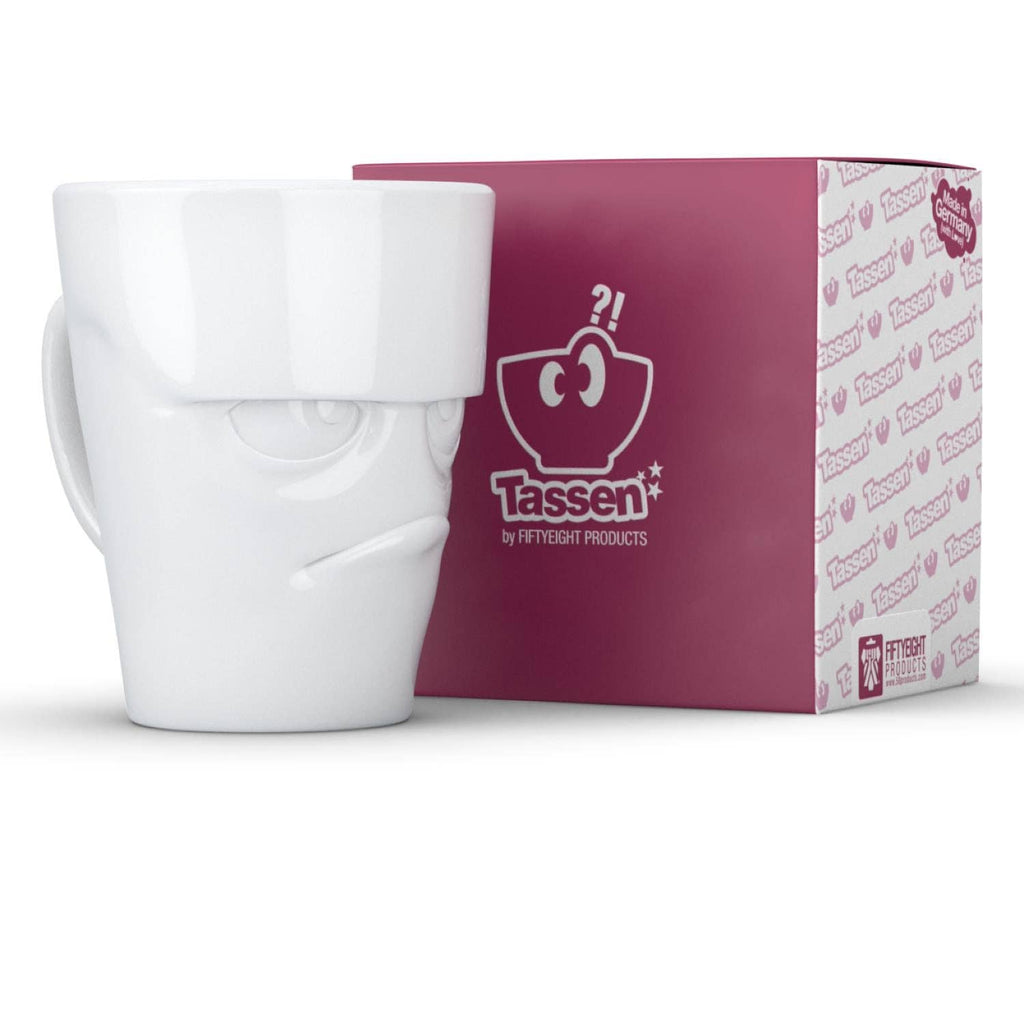 COFFEE MUG WITH HANDLE, GRUMPY FACE