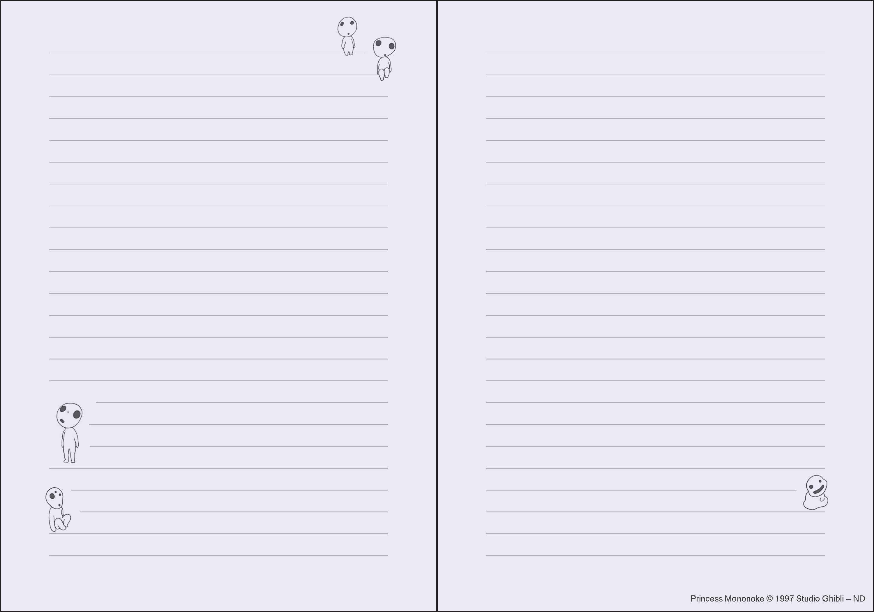 STUDIO GHIBLI PRINCESS MONONOKE JOURNAL