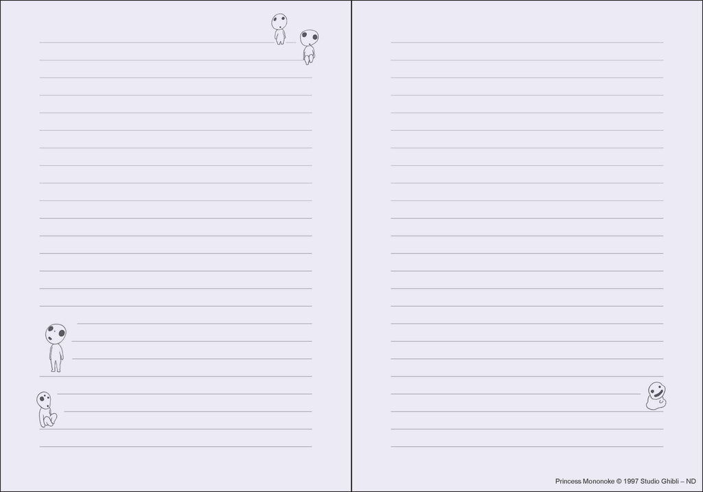 STUDIO GHIBLI PRINCESS MONONOKE JOURNAL