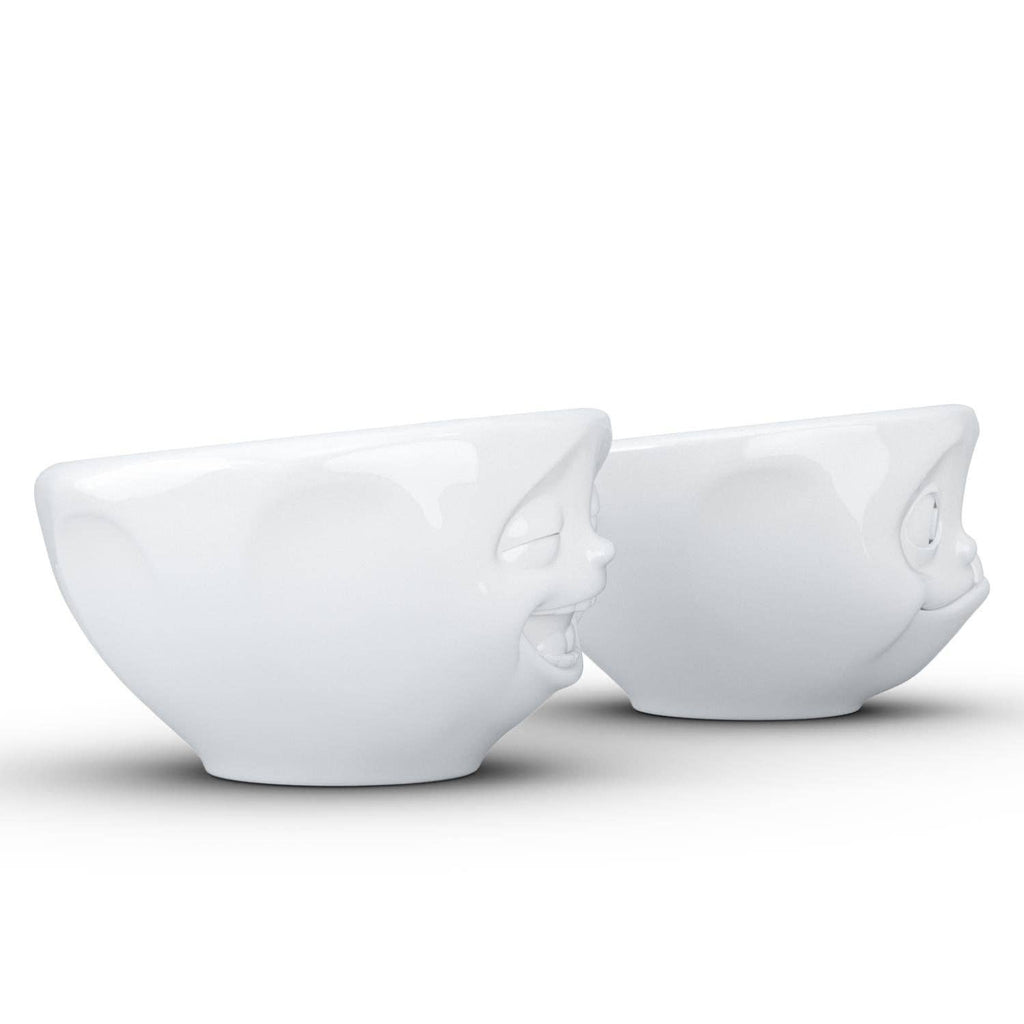 SMALL BOWL SET No. 3, LAUGHING & TASTY FACE