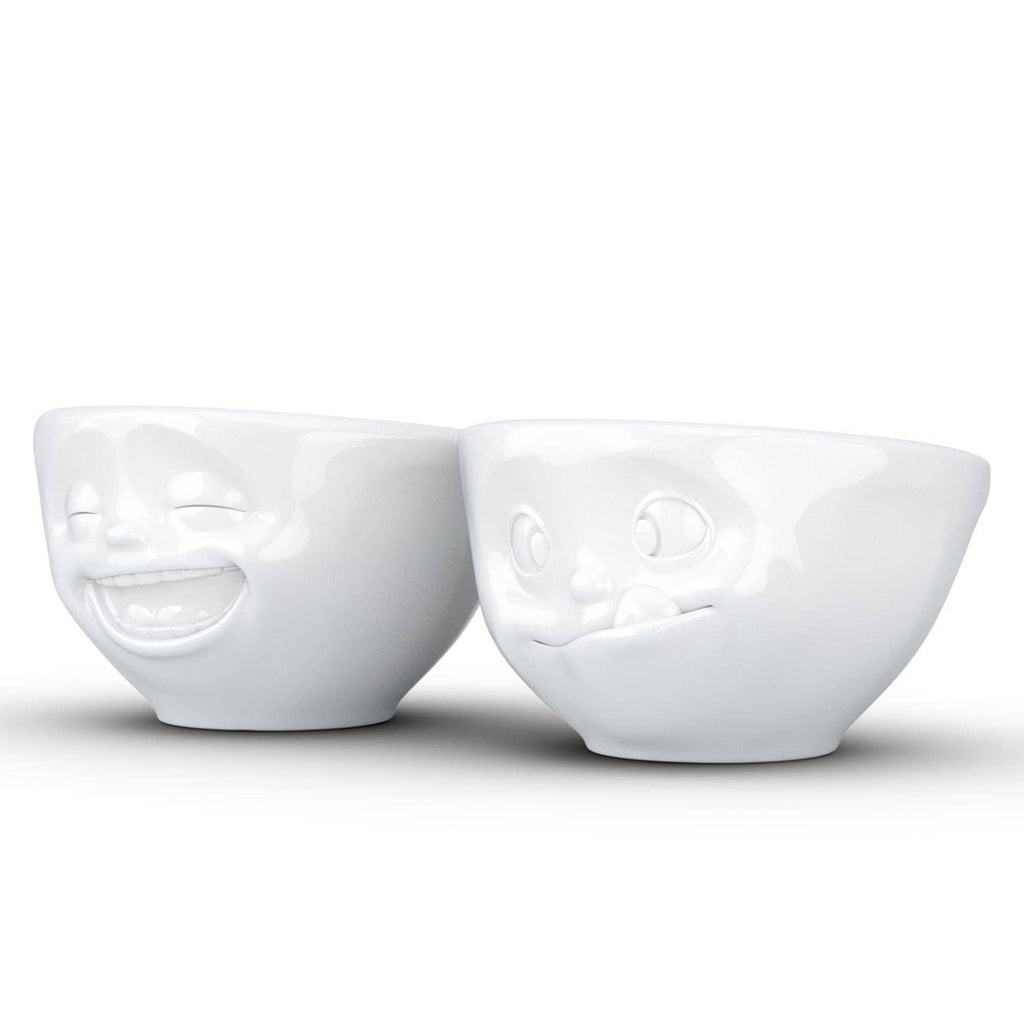 SMALL BOWL SET No. 3, LAUGHING & TASTY FACE