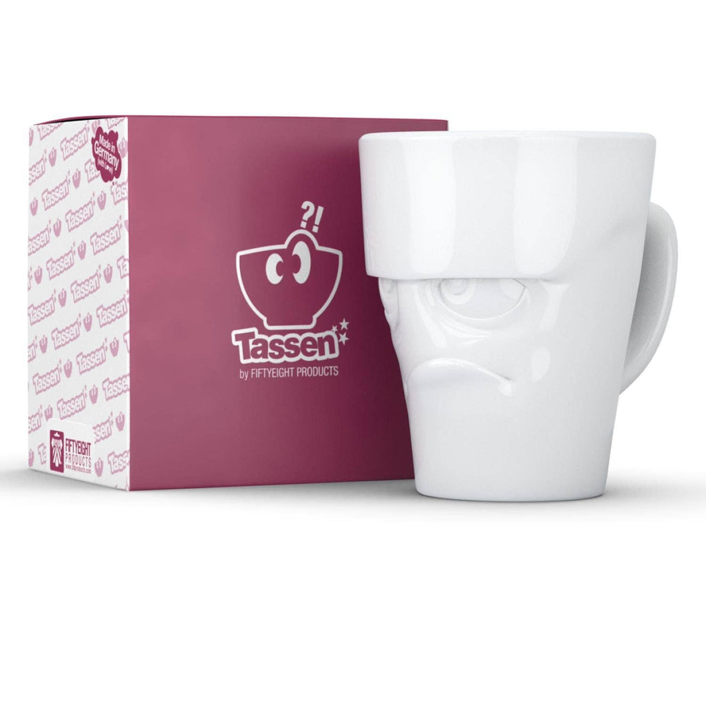 COFFEE MUG WITH HANDLE, GRUMPY FACE