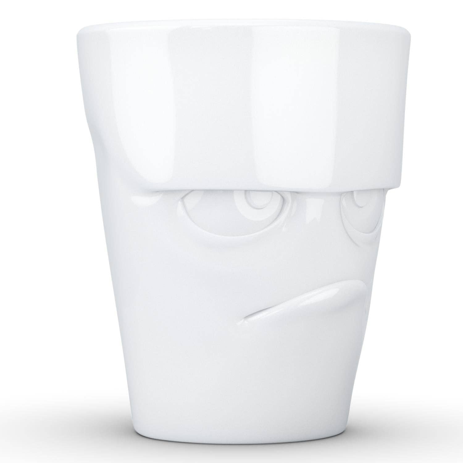 COFFEE MUG WITH HANDLE, GRUMPY FACE
